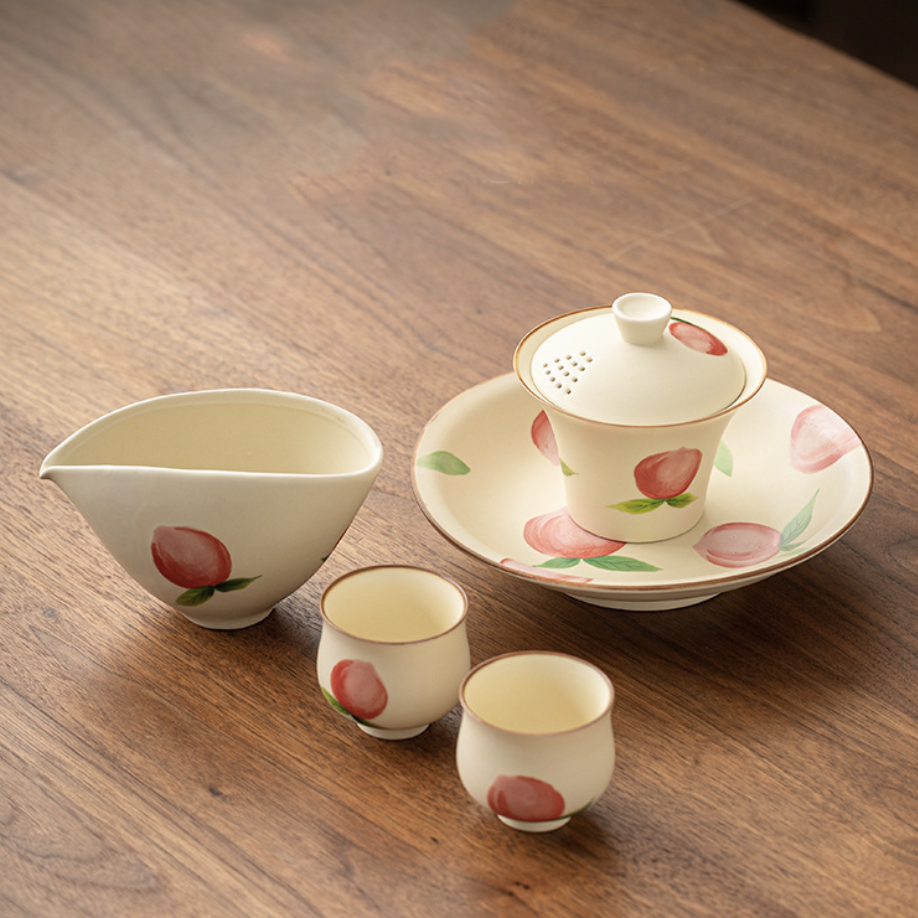 Peach Incense Burner - Perfect for Gaiwan Tea Sets and Aromatherapy - HeritEdge|Cultural Craft Gifts Boutique