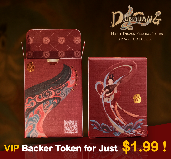 VIP Backer Token|Dunhuang Flying Apsaras Playing Cards For Kickstarter