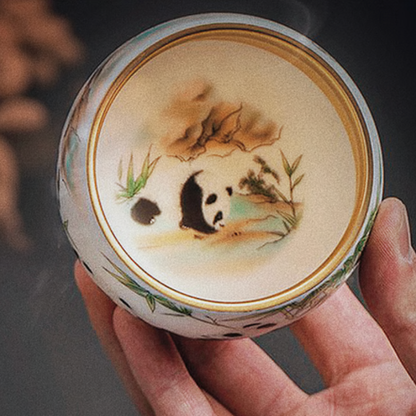 Gold-Plated Panda Cup