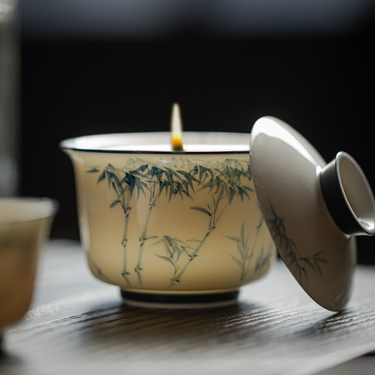 Bamboo Incense Burner - Perfect for Gaiwan Tea Sets and Aromatherapy- HeritEdge｜Cultural Craft Gifts Boutique