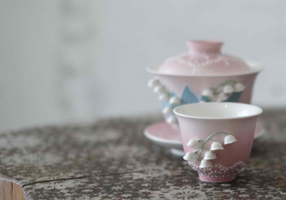 Lily of the Valley Aromatherapy Ceramic Handmade Teaware