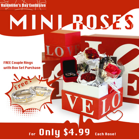 Preserved Roses Gift Box for Valentine's Day | Forever Roses in Elegant Box