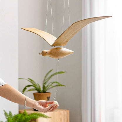 Flying Seagull (Wooden Art)