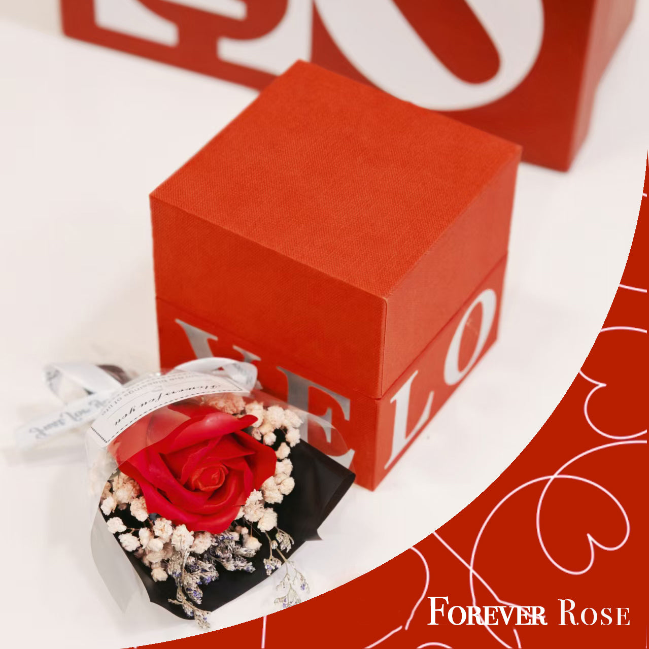 Preserved Roses Gift Box for Valentine's Day | Forever Roses in Elegant Box